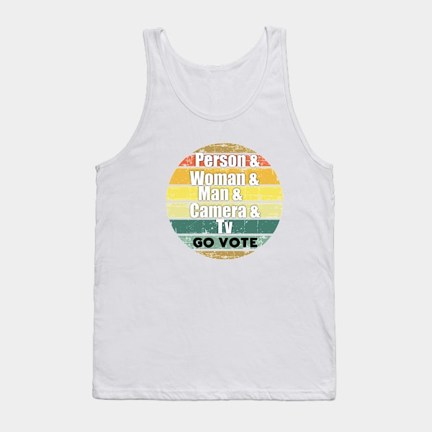 person woman man camera tv Tank Top by BAB